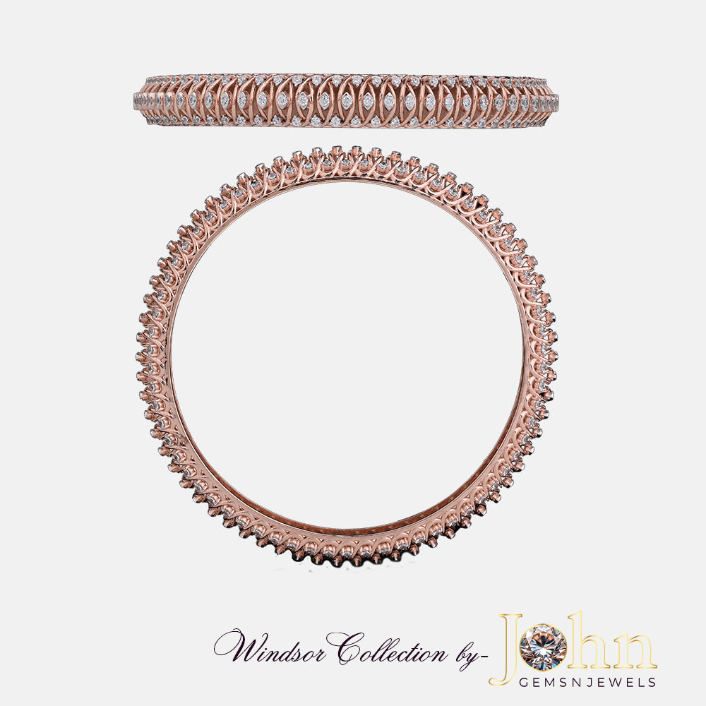 The Ethereal Elegance Diamond Bangle