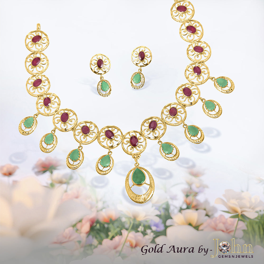 GlowGala Necklace Set CSSNS-4905