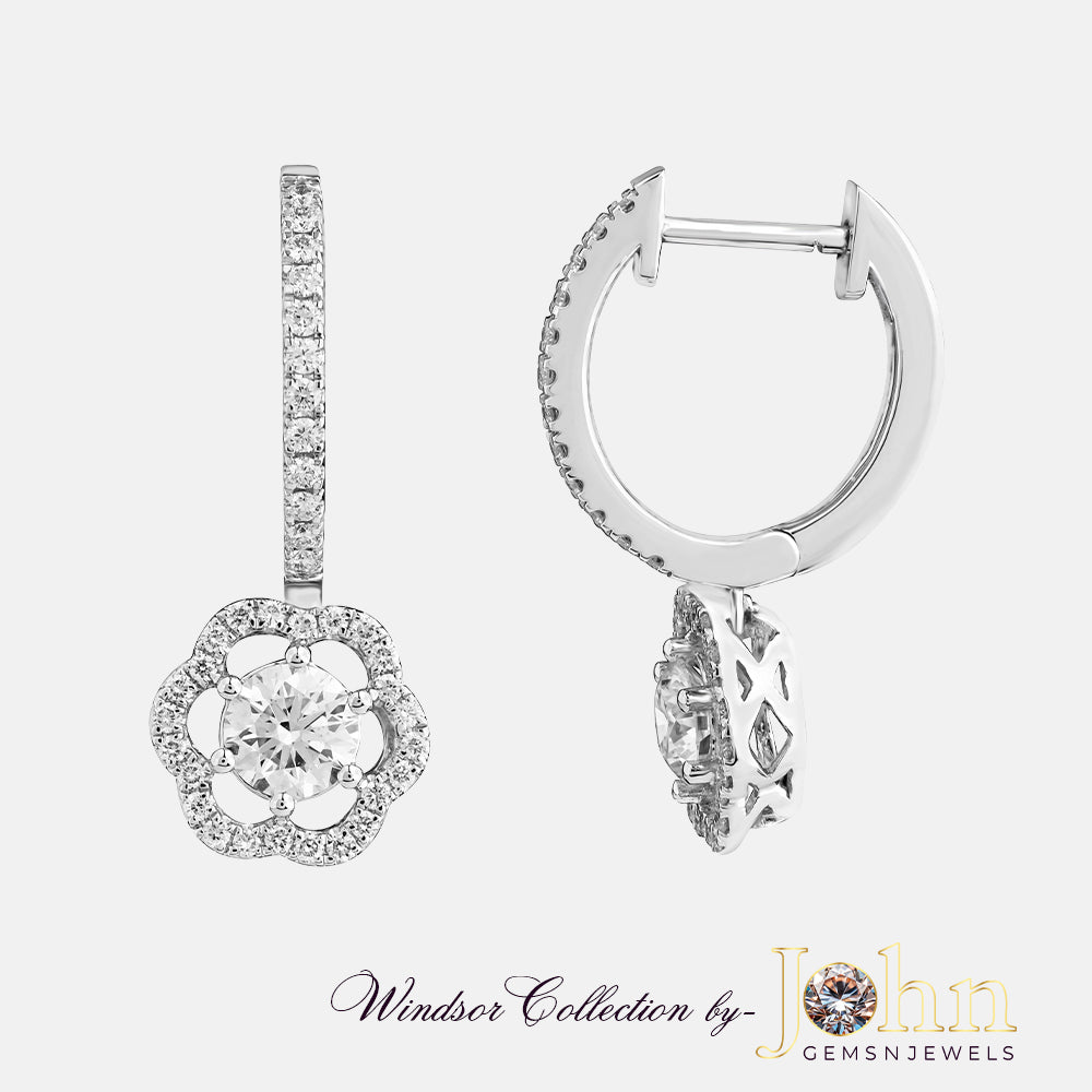 Scuttle Diamond Solitaire Earring