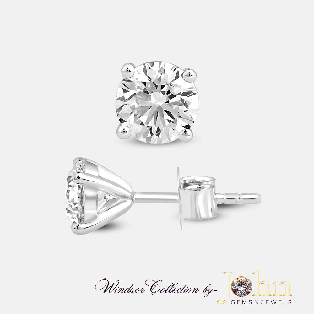 ROUND STUD  1.50cts