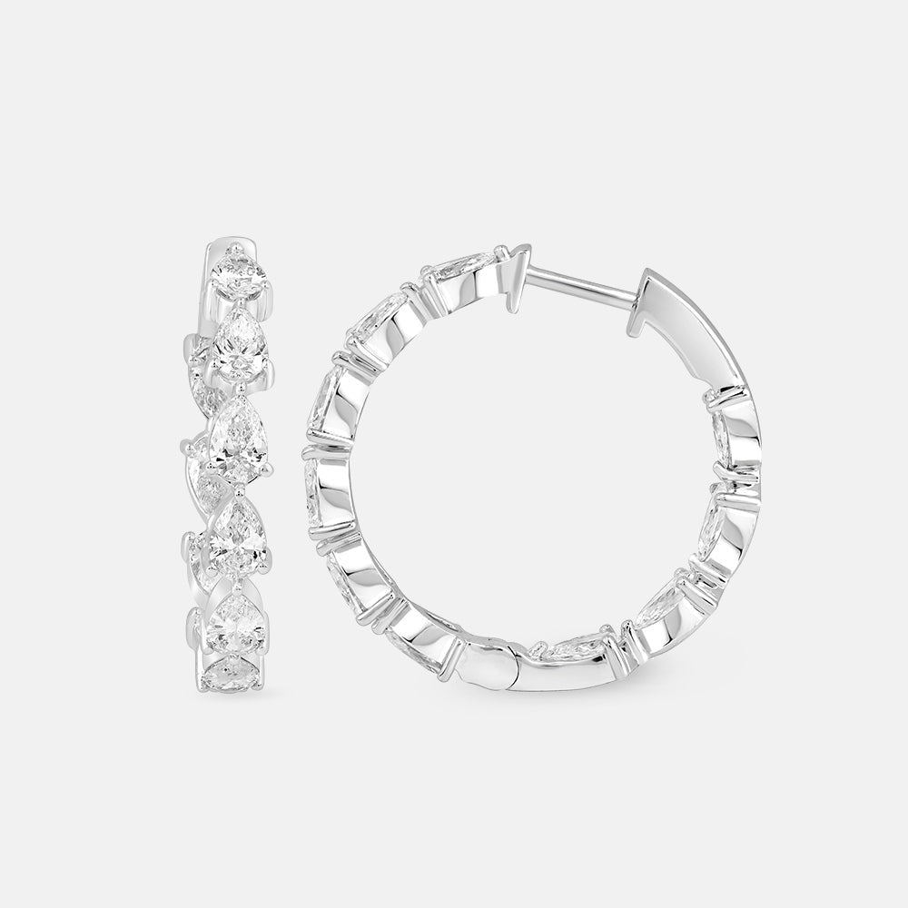 Burnt Solitaire Diamond Earring