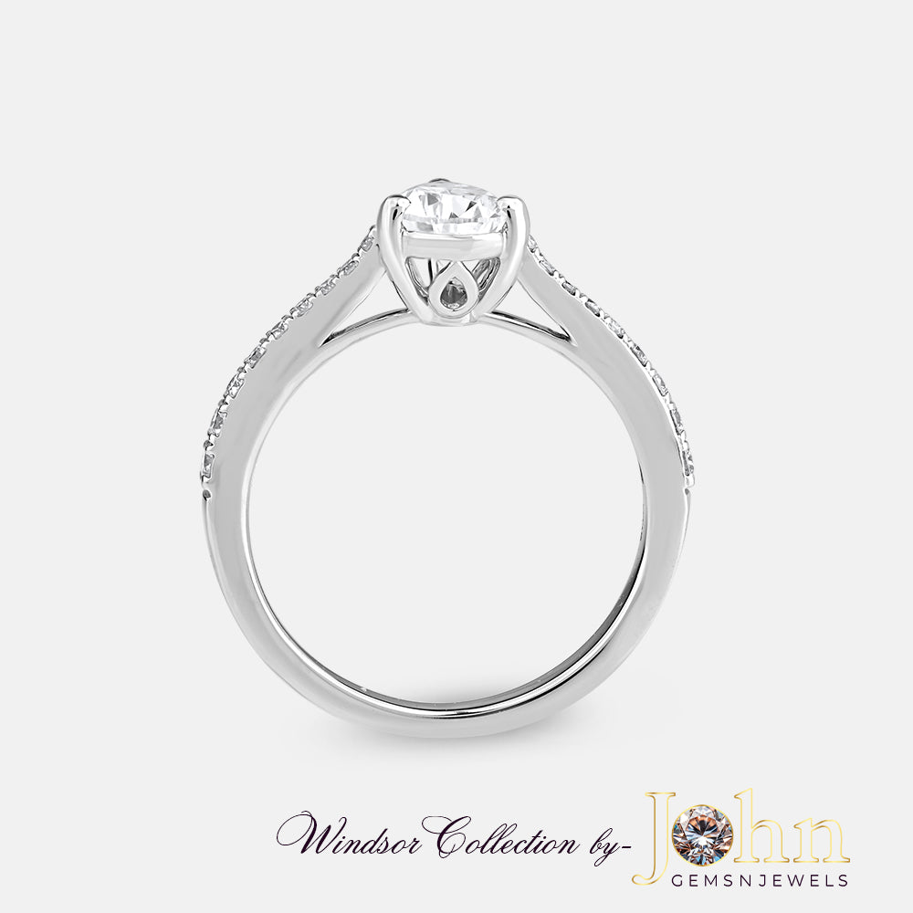 Premitive Diamond Stone Ring