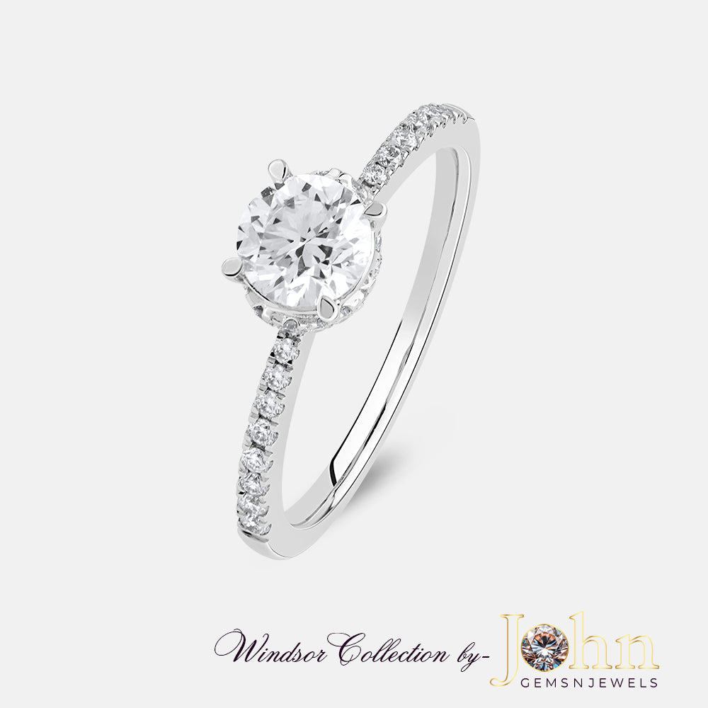 Armelle Diamond Prong Engagement Ring