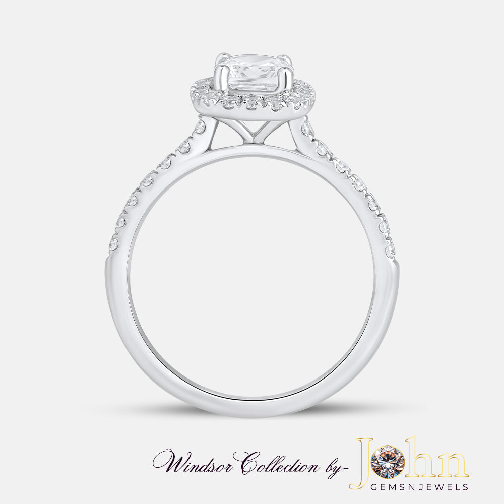 Classic Engagement Halo Radiant Ring