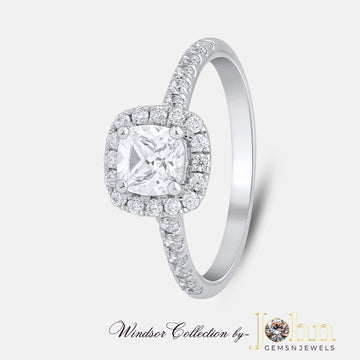 Classic Engagement Halo Radiant Ring