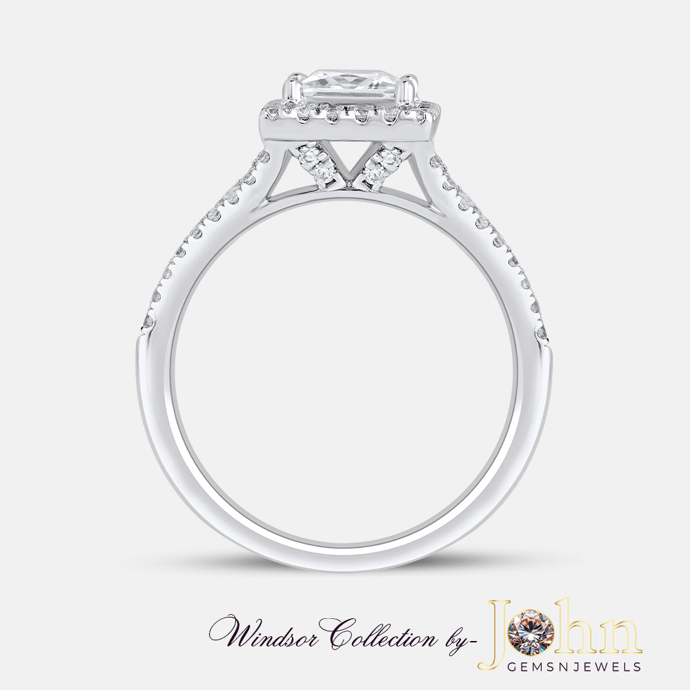 Classic Engagement Split Shank Princess Ring