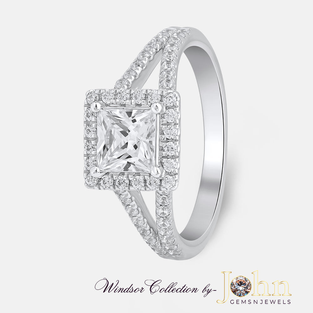 Classic Engagement Split Shank Princess Ring