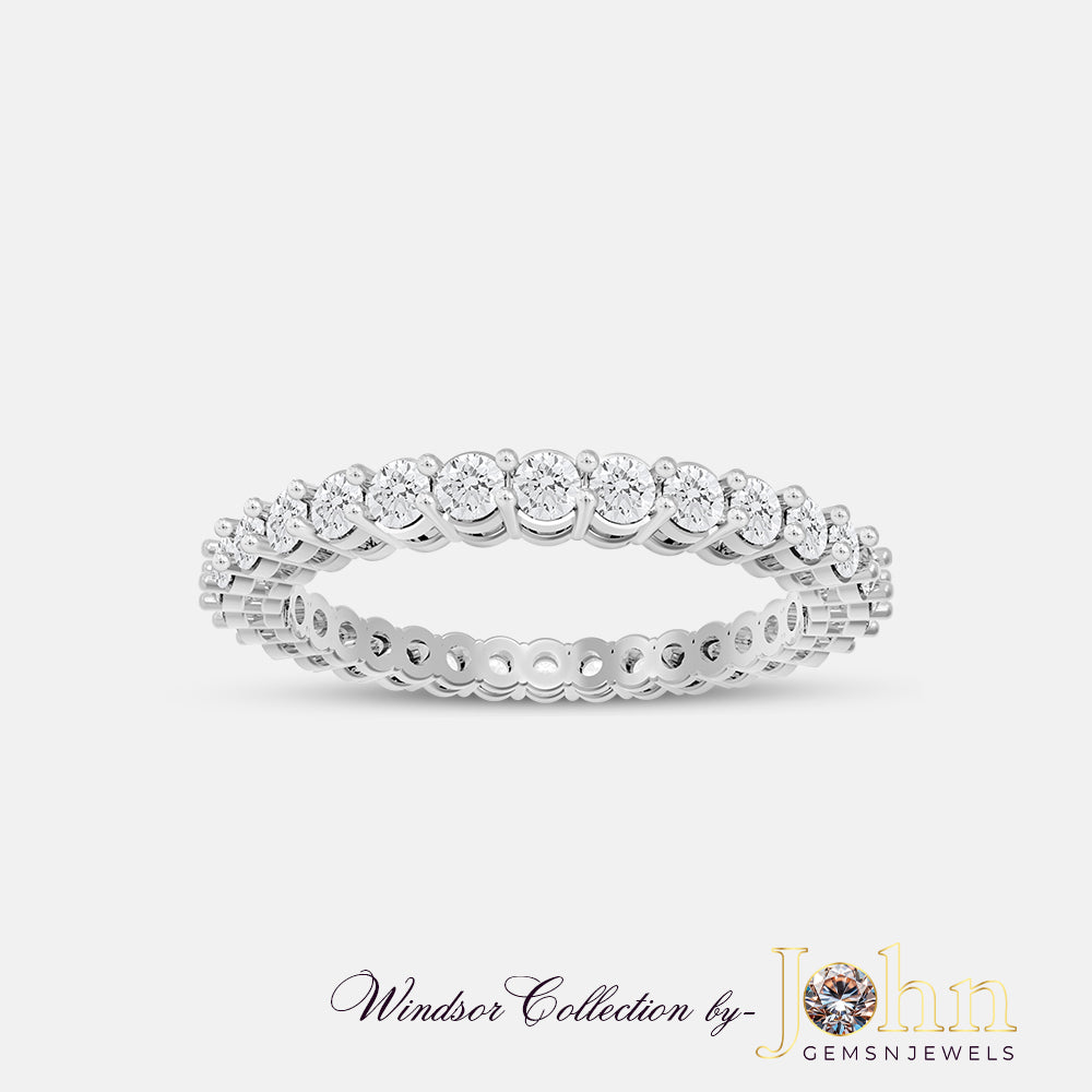 Eternity Bands Round Ring 3.04cts