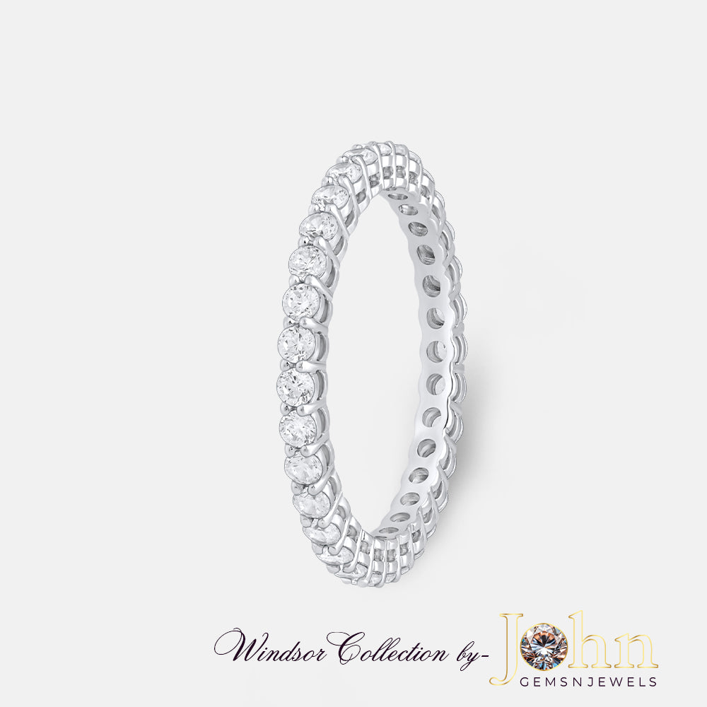 Eternity Bands Round Ring 3.04cts