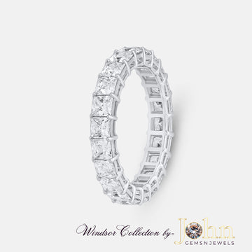 Eternity Bands Princess Ring 3.08cts