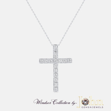 Diamond Cross Design Pendant | 1.42cts