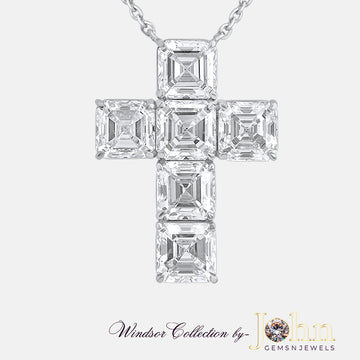 Cross Diamond Design Pendant | 8.34cts