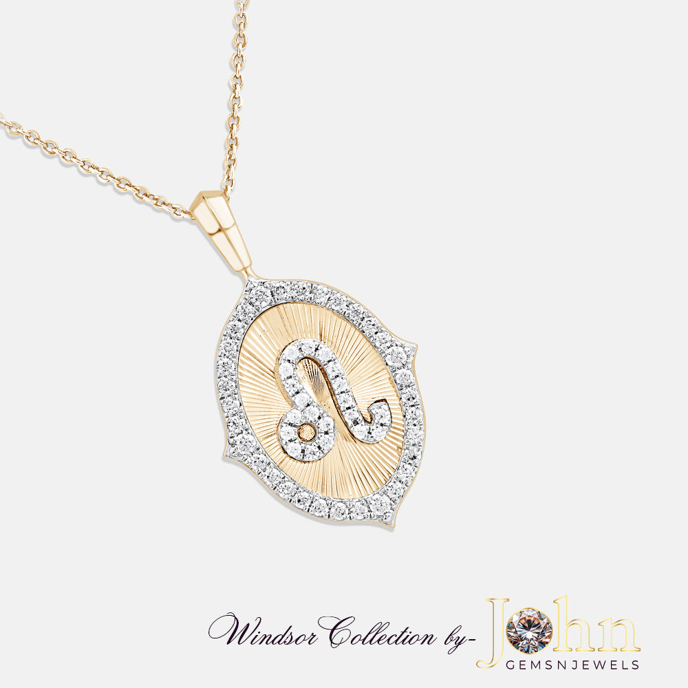 Ladies Diamond Pendant with Chain | 0.77cts