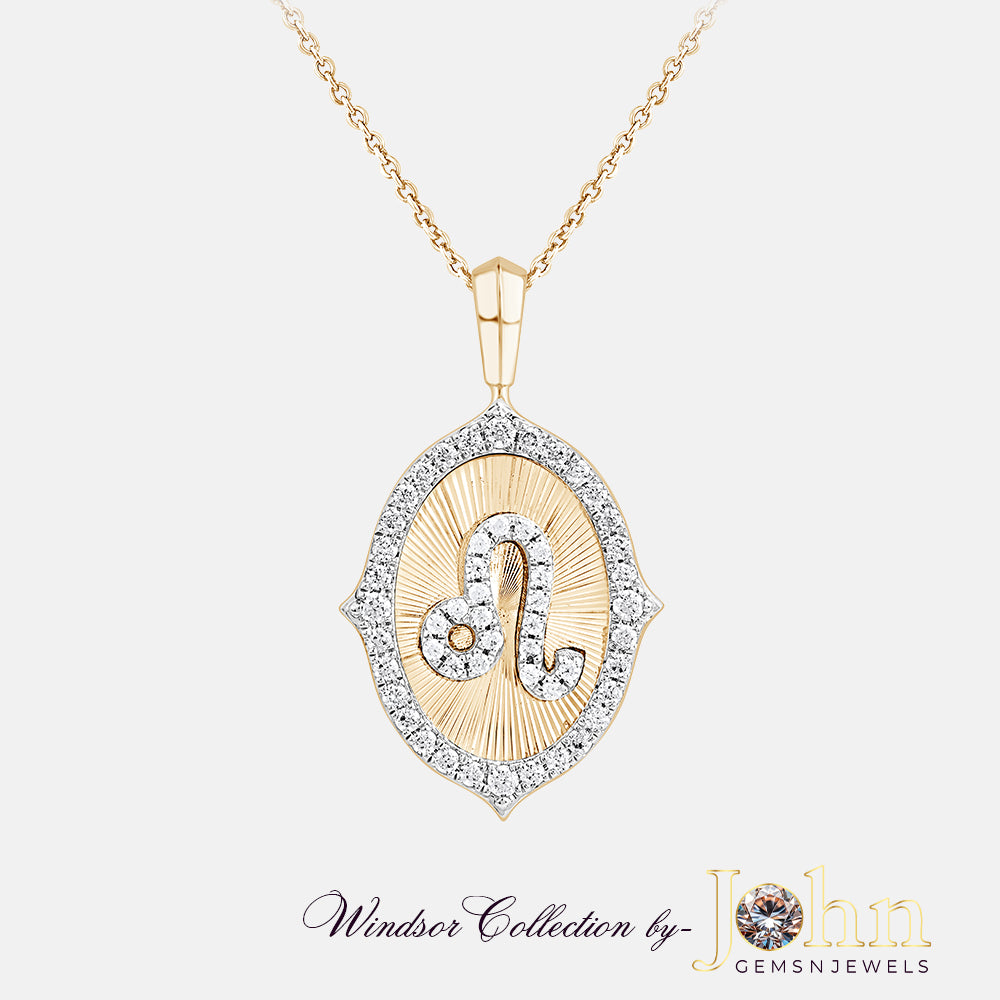 Ladies Diamond Pendant with Chain | 0.77cts