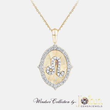 Ladies Diamond Pendant with Chain | 0.77cts