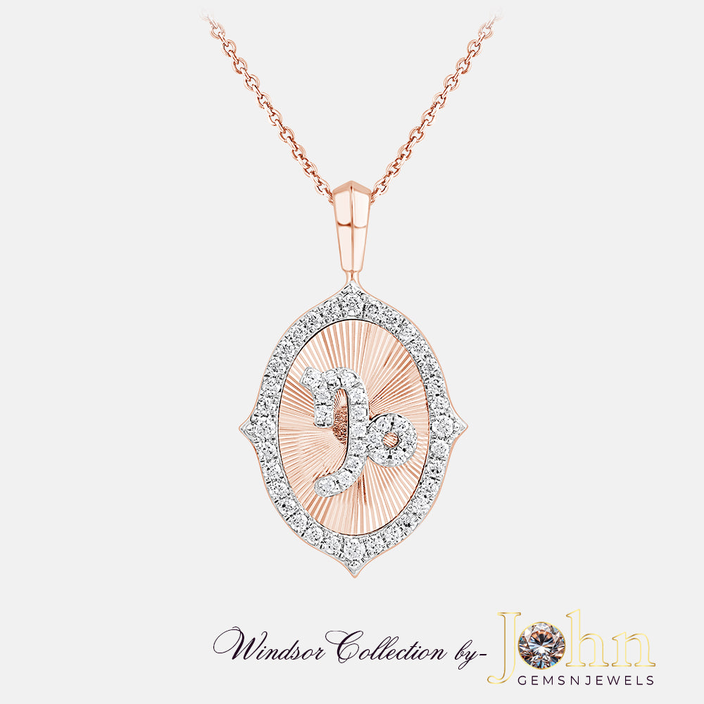 Ladies Diamond Pendant with Chain | 0.75cts