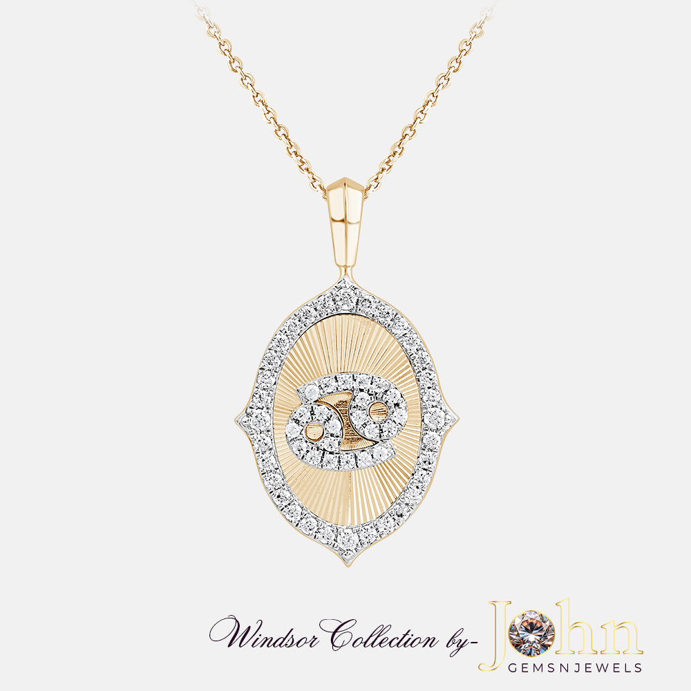 Ladies Diamond Pendant with Chain | 0.80cts