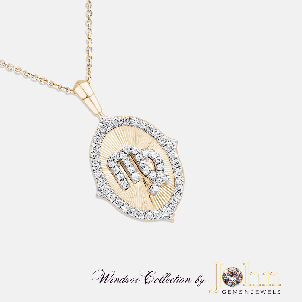 Ladies Diamond Pendant with Chain | 0.81cts