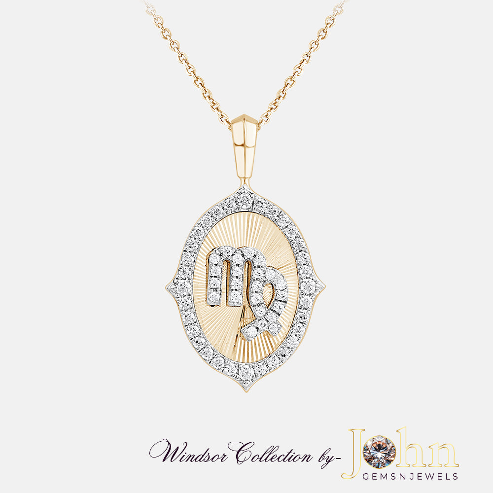 Ladies Diamond Pendant with Chain | 0.81cts