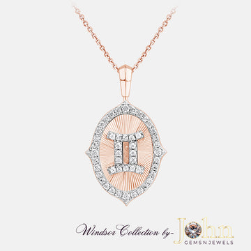 Ladies Diamond Pendant with Chain | 0.74cts