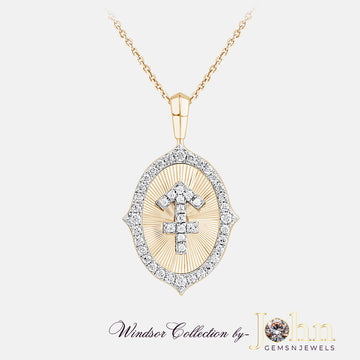 Ladies Diamond Pendant with Chain | 0.69cts