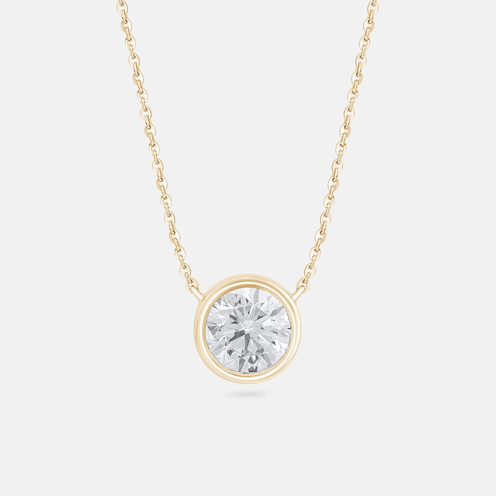 Yellow  Radiant Solitaire Pendant