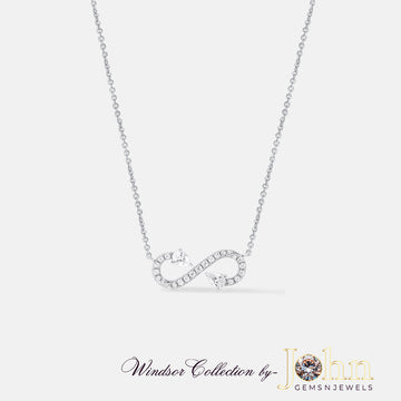 Ladies Diamond Pendant with Chain | 0.91cts